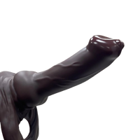 DeepStretch Supreme Cock Sleeve with Testicle Harness 🍫🔥