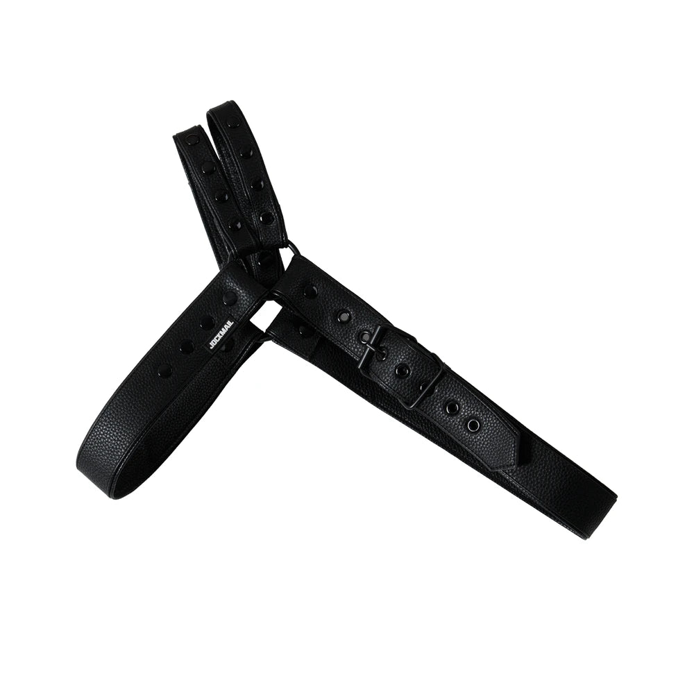 LockStrap Duo – Leather Jock & Chest Harness Set 🖤🔗