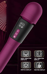 DualRush Vibe – Double-Ended Wand for All-Around Ecstasy 💚💋⚡