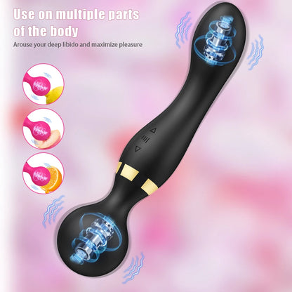 PulseGlide Duo Wand ⚡💜💦