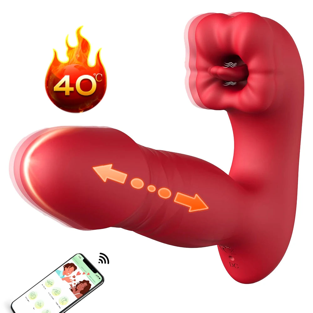 ThrustoLock 3-in-1 Vibe Strap-On 🔥⚡