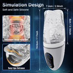 VibeJaw X – Transparent Oral Tease with 3 Motors & 5 Bite Modes 💋⚡