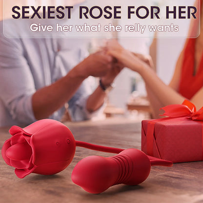 Rose Sucking & Licking Vibrator – Your Personal Blooming Bliss 💋