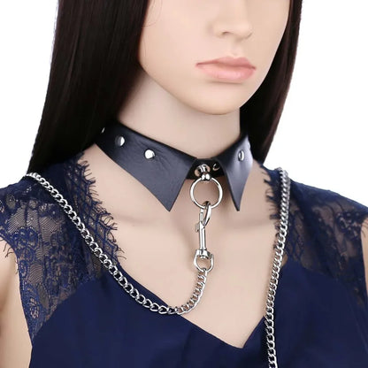 ObeyMe Leather Collar & Leash Set 🔗🖤