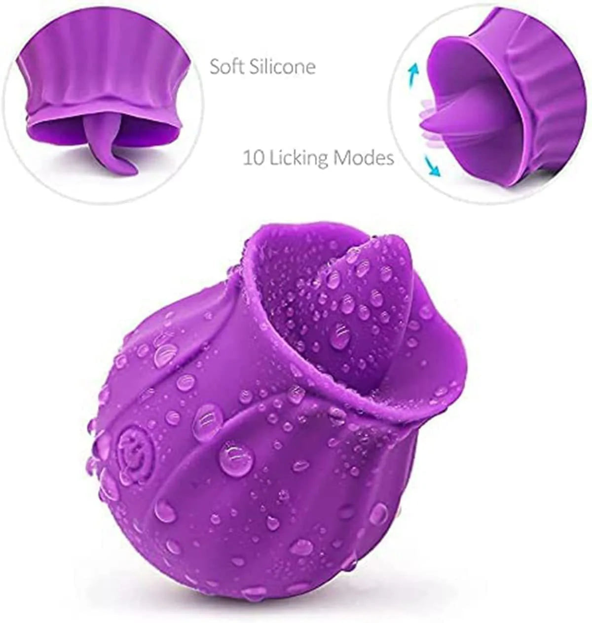 Blush Rose Tongue Vibrator 🌸
