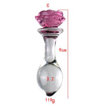 Glass Bloom – Rosebud Crystal Plug 🌸💎🍑