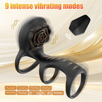 RosePulse Pro – Dual-Motor Cock Ring with Remote & App Control 🌹📱