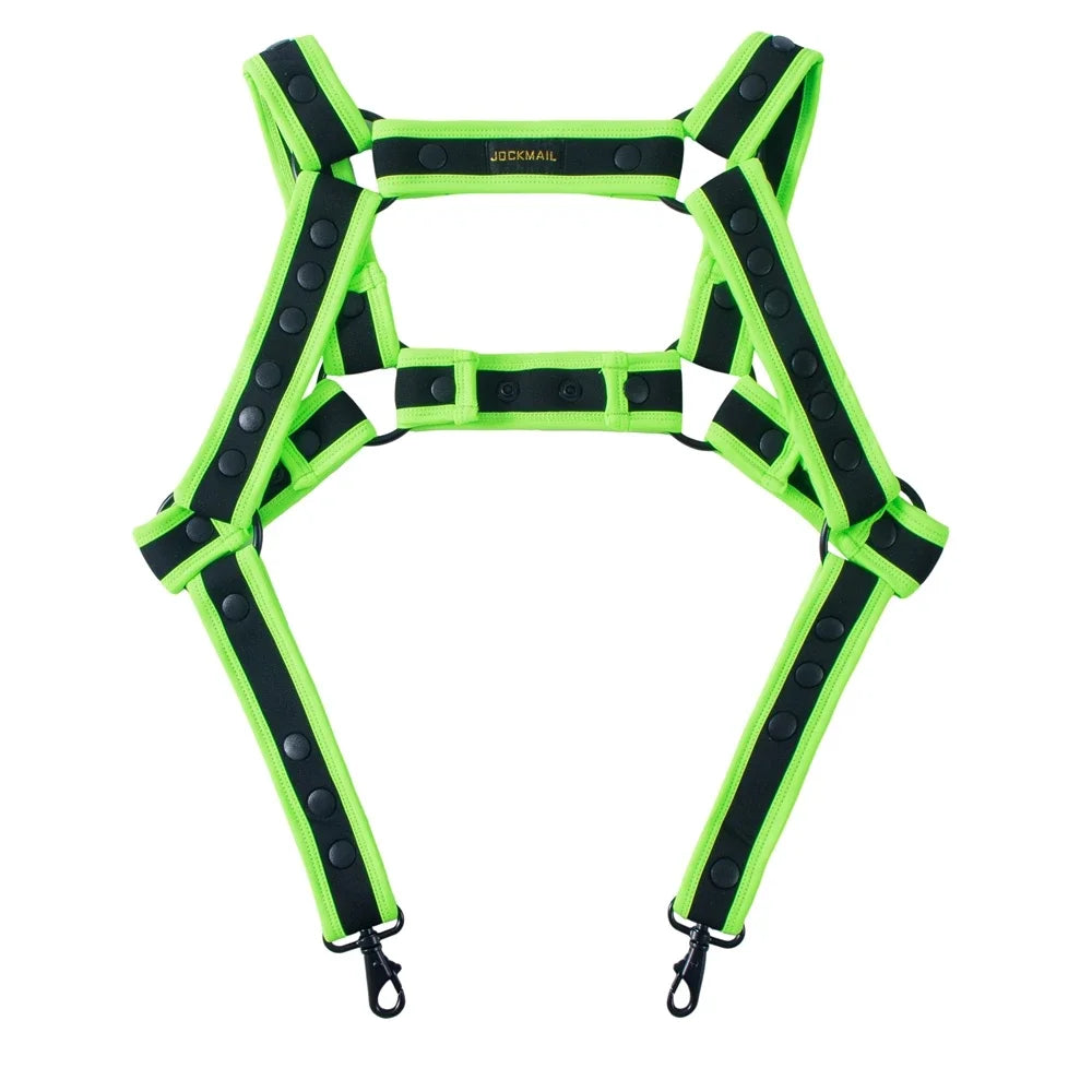 StrapFlex X – Padded Bondage Chest Harness 🖤⚡