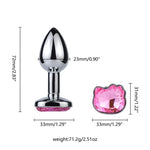 Kitty Jewel – Ice & Fire Metal Butt Plug Set 💎🔥❄️