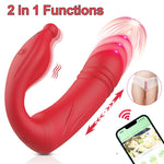 Dual Motor Thrusting G-Spot Vibrator with Remote & App Control 🔥