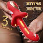 3-in-1 Thrusting & Lip-Sync Rabbit Vibrator 💦🔥
