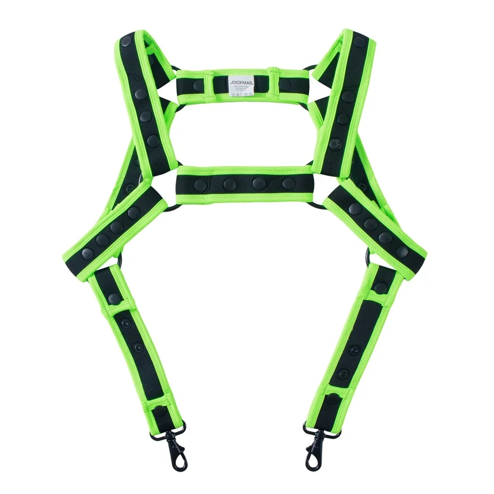 StrapFlex X – Padded Bondage Chest Harness 🖤⚡