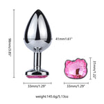 Kitty Jewel – Ice & Fire Metal Butt Plug Set 💎🔥❄️