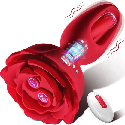 RoseThrob – Vibrating Flower Plug for Girls Who Bloom Wild 🌹💓🍑