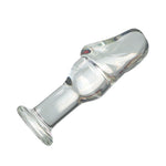 Crystal Thruster – Glass Dildo Plug with Bold Curves 💎🍯🔥