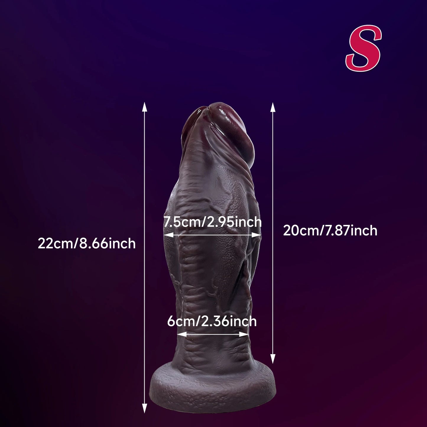 PlumBeast X – Ultra-Thick Veined Dildo with Suction Cup & Stretch Impact 🍇🔥💪
