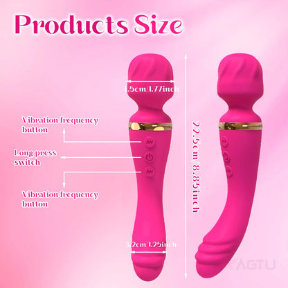 VelvetPulse 2X Vibe Wand 💗⚡👅