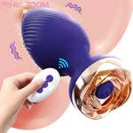 PurplePulse – Remote Rose Vibrator for Backdoor Bliss 🍑🌹💜