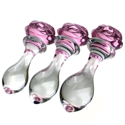 Glass Bloom – Rosebud Crystal Plug 🌸💎🍑