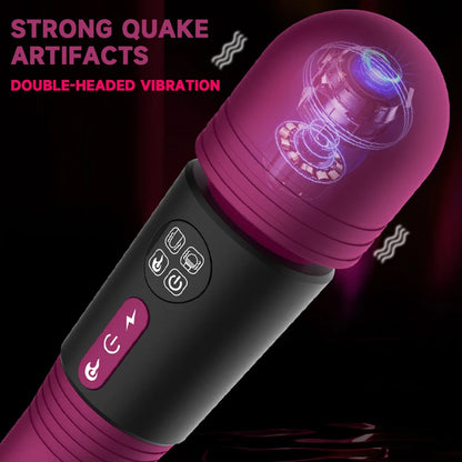 DualRush Vibe – Double-Ended Wand for All-Around Ecstasy 💚💋⚡