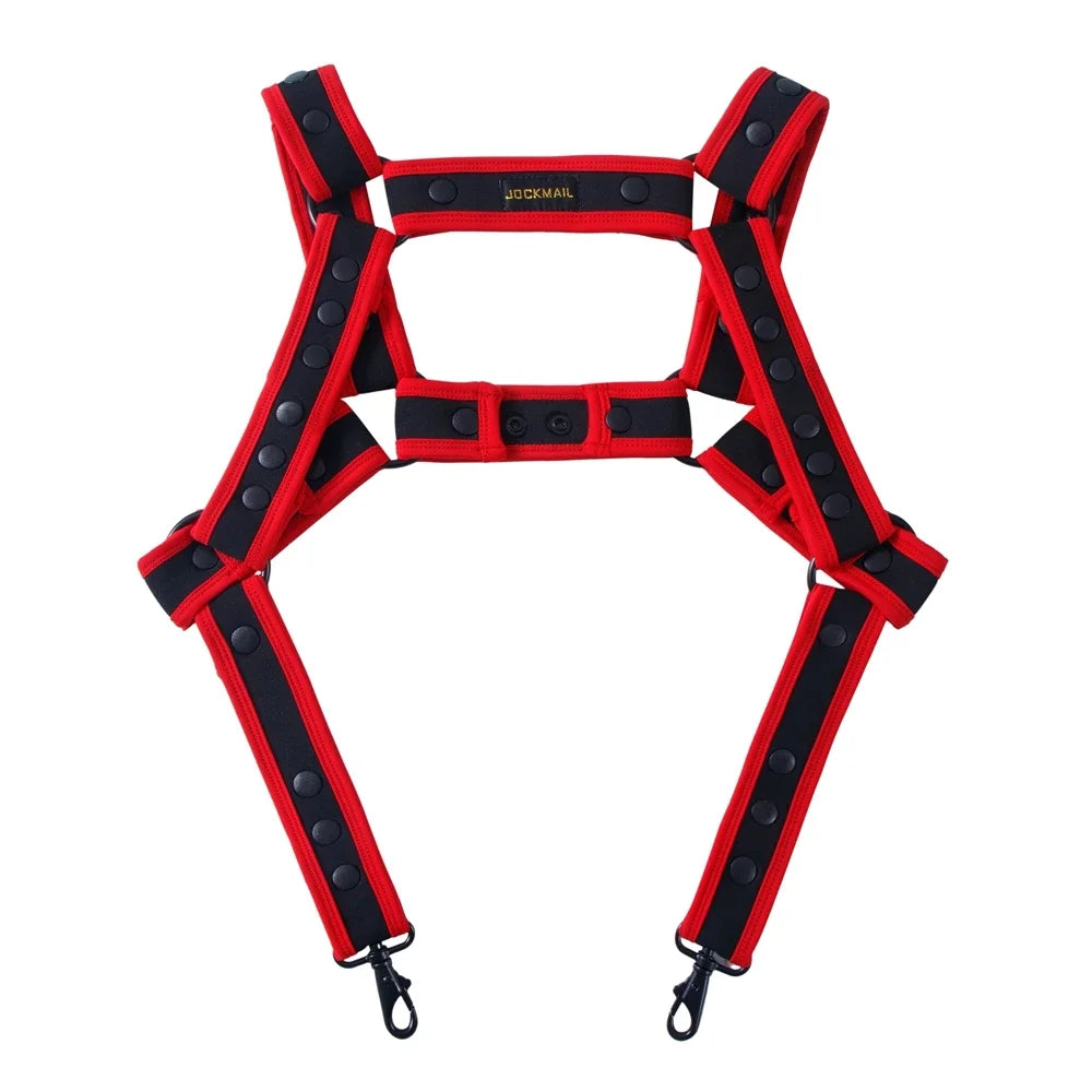 StrapFlex X – Padded Bondage Chest Harness 🖤⚡