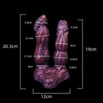DrakoTwist X – Dual-Spire Dragon Dildo for Deep, Stretch-Filled Fantasy Play 🐉💜🔥