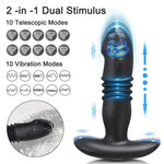 ThrustX Rider – Telescopic Prostate Plug with Remote Vibes & Girthy Shaft 💣🍑🖤
