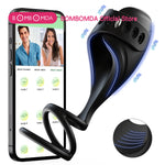 PulseLock X – 3-in-1 App-Controlled Cock Ring & Glans Massager 🔒📱💥