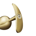 GoldRush – Luxe Crystal Steel Anal Plug ✨🍑💎