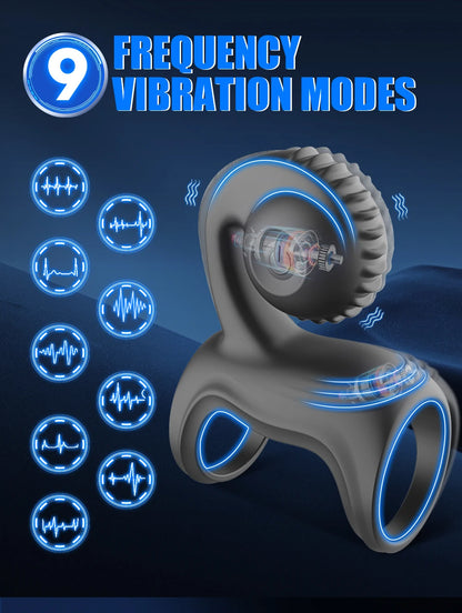 TurboGrip 2-in-1 Vibrating Cock Ring 🔥