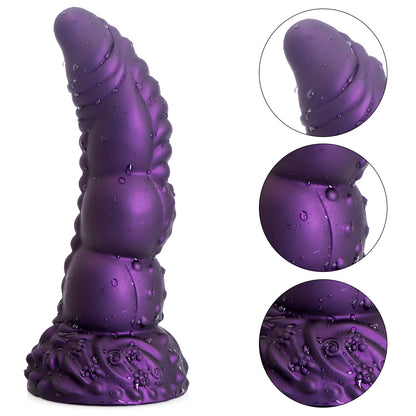 DrakoLust X – Dual-Layer Dragon Dildo with Ultra-Real Veins & Suction Base 🐉💜🔥