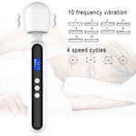 DeepGlide LCD Wand Massager ⚡🖤📊