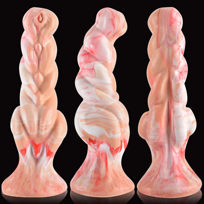 TwistBeast X – Monster Spiral Dildo with Suction Base & Stretch Challenge 🐍💦🔗