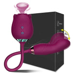 VelviRose X – Rose Suction Clit Stimulator with 10 Vibe Modes & Flexible Shaft 🌹💚