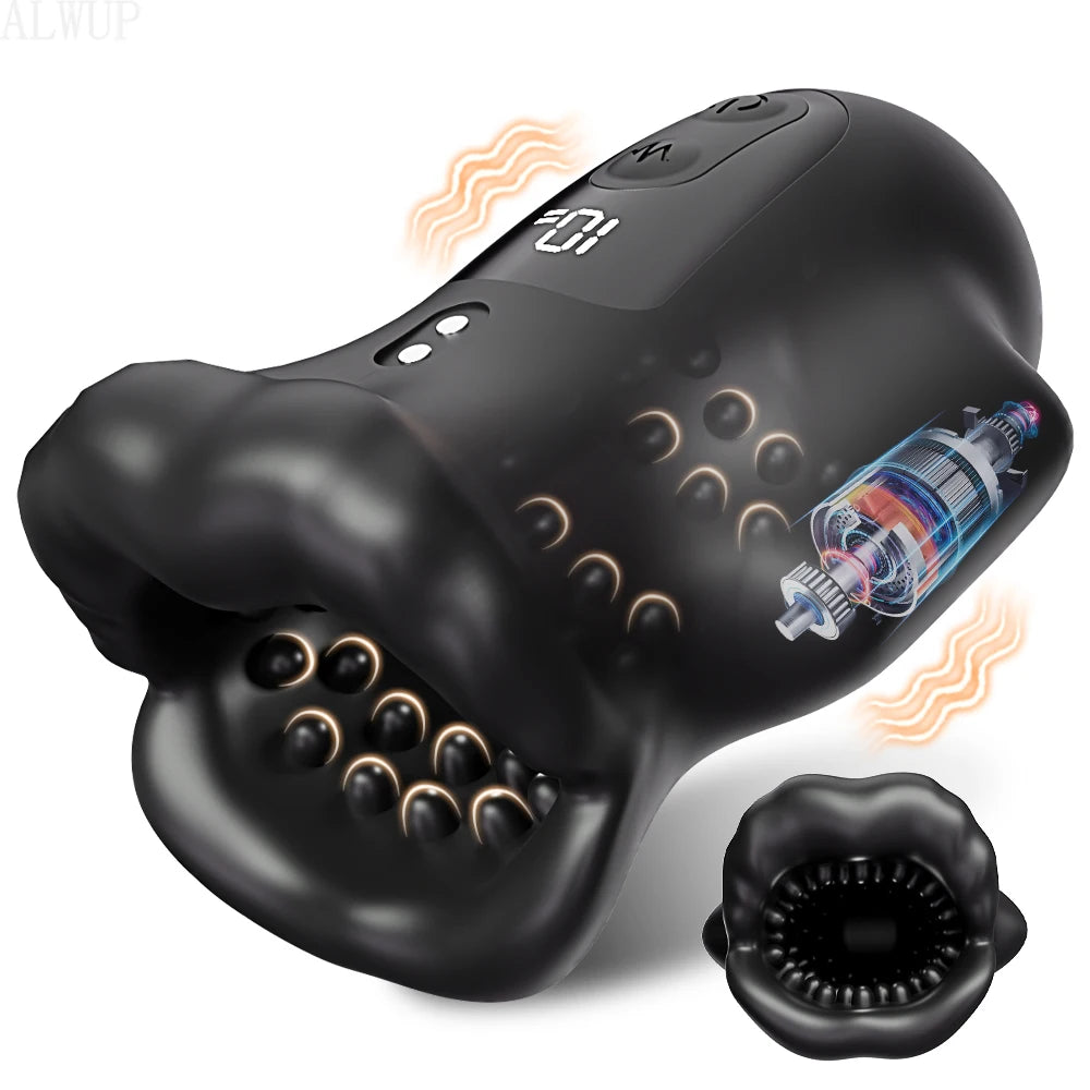 FullGrip Surge – Dual Motor Vibrating Mouth Masturbator🌹🔥