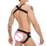 Obey Me Bodysuit – Strappy Jock Edition 🔥🕸️
