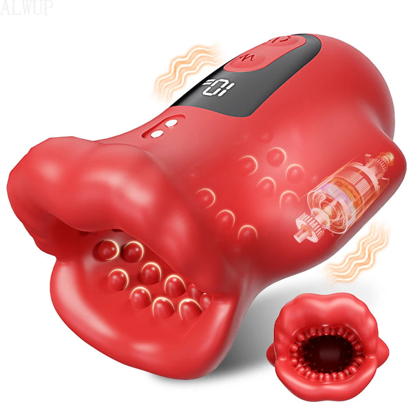 FullGrip Surge – Dual Motor Vibrating Mouth Masturbator🌹🔥