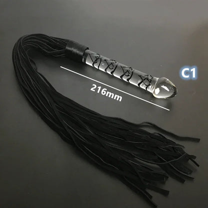 Velvet Punisher – Dual-Play Glass Flogger