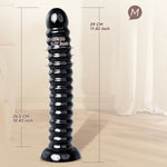 Ribbed DepthMaster XXL Suction Plug 🖤🔥💦