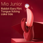 Mia Junior – Rabbit Ears & Tongue Licking Vibrator 💋