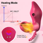 SmartApp Heated Sucking & Vibration Clit + G-Spot Massager 📱💦