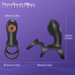 Vibrashock Remote Triple Ring Vibrator 🔥