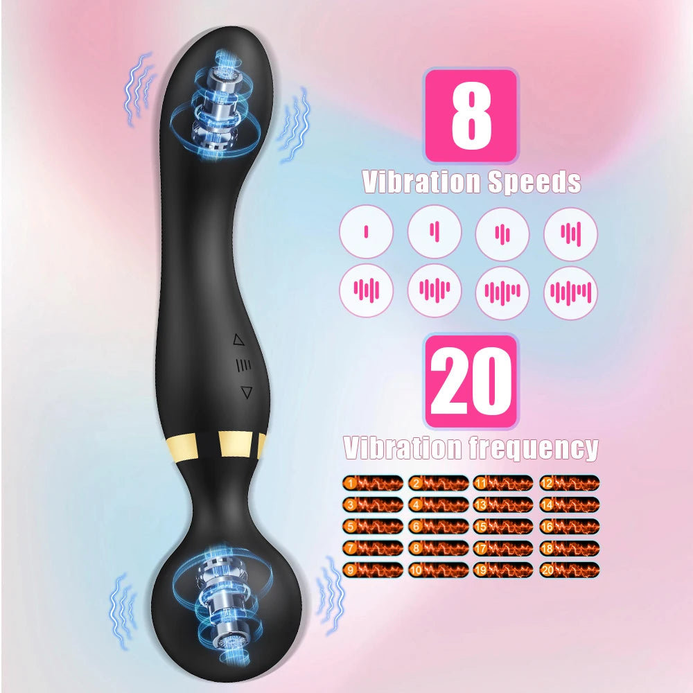 PulseGlide Duo Wand ⚡💜💦