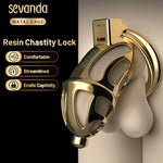 Sevandas Premium Resin Chastity Cage – Gold Edition ✨