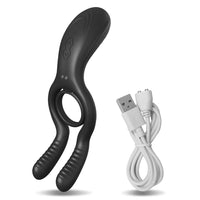 Dual Vibrating Clit & Cock Ring – 12-Mode Pleasure Enhancer⚡🔥