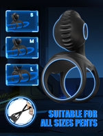 TurboGrip 2-in-1 Vibrating Cock Ring 🔥