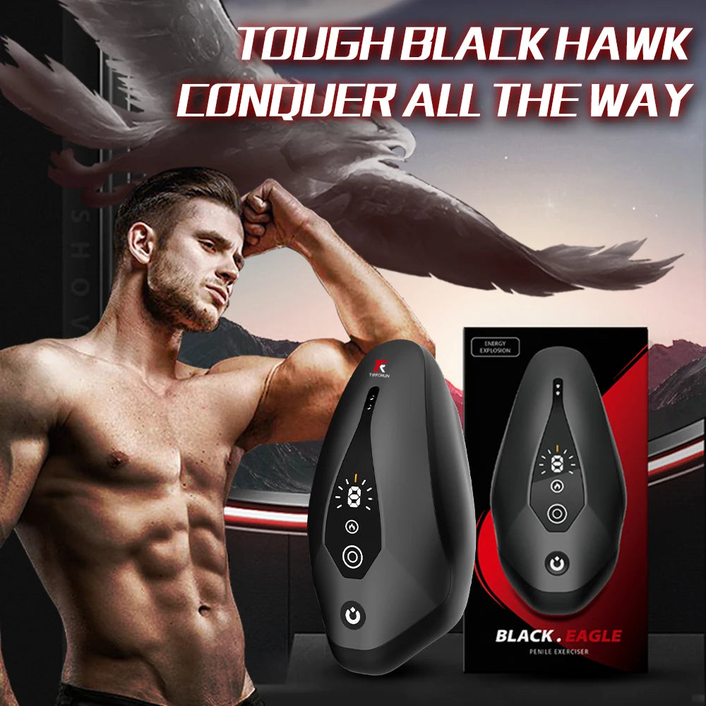 Black Hawk – Glans Training Slap Masturbator for Power Play & Growth Vibes 💢💪🍆