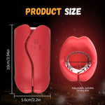 Red Lip Tease – App-Controlled Vibrating Mouth Trainer 💋📱🔥