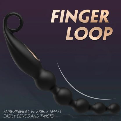 RippleRush – Vibrating Beaded Plug for Rolling Backdoor Bliss 🖤🍆💦