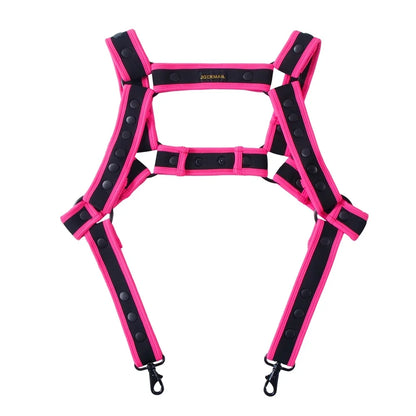 StrapFlex X – Padded Bondage Chest Harness 🖤⚡